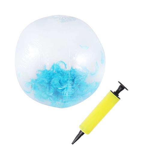 Supvox Transparente Aufblasbare Glitzerkugel Feder Strandball Für Wasserspielzeug Dekoration Für Partys Indoor Und Outdoor Mit Pumpe Supvox Transparente Aufblasbare Glitzerkugel Feder Strandball Für Wasserspielzeug Dekoration Für Partys Indoor Und Outdoor Mit Pumpe von Supvox
