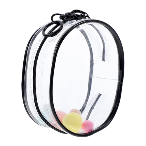 Supvox Transparente PVC Puppentasche Kleine Aufbewahrungstasche mit Reißverschluss und Schlüsselanhänger Für Babypuppen und Mini Reise Organizer von Supvox