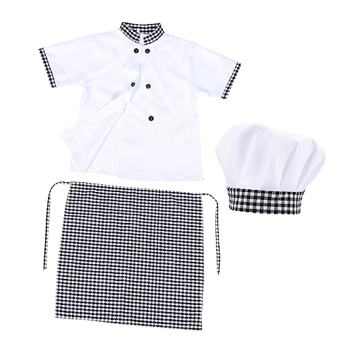 Supvox Unisex Kochkostüm Teiliges Set mit Schürze und Mütze Kurzarmbluse für Geeignet für Große Atmungsaktiv und Bequem Supvox Unisex Kochkostüm Teiliges Set mit Schürze und Mütze Kurzarmbluse für Geeignet für Große Atmungsaktiv und Bequem von Supvox