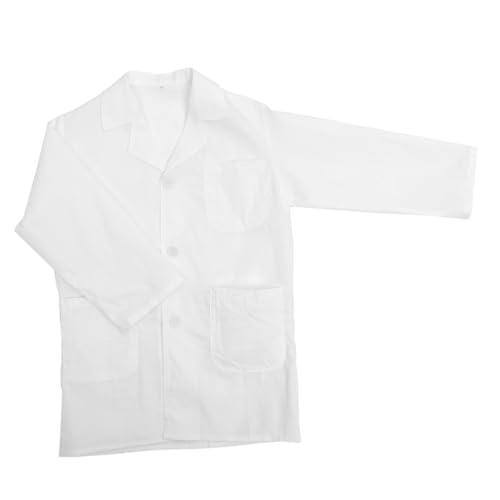 SUPVOX Unisex Laborkittel Kostüm für Wissenschaftler Weißer Arztkittel für Jungen für Cosplay Partys und Bühnenaufführungen SUPVOX Unisex Laborkittel Kostüm für Wissenschaftler Weißer Arztkittel für Jungen für Cosplay Partys und Bühnenaufführungen von Supvox