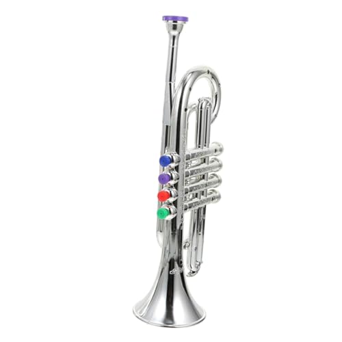 Supvox Vierfarbige Kleine Spielsachen Kleinkind Musical Lehrreich Musikspielzeug Für Babys Trompete Babyspielzeug Instrument Musikalisches Für Plastik Silber von Supvox