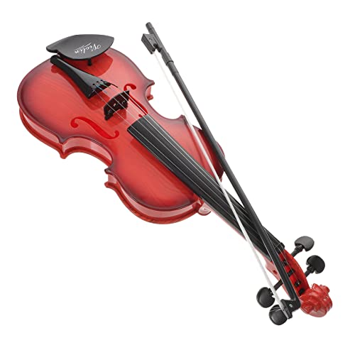 Supvox Violine Violine Musikinstrument Musikalische Violine für Kleinkind Geige Kleinkindinstrument Geigenspielzeug für Geigenzubehör Plastik Hellbraun Supvox Violine Violine Musikinstrument Musikalische Violine für Kleinkind Geige Kleinkindinstrument Geigenspielzeug für Geigenzubehör Plastik Hellbraun von Supvox