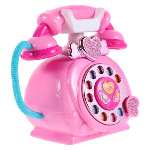 Supvox Vorschulspielzeug Telefon -Telefon Telefon Simuliertes Telefon Lernspielzeug Rollenspielzeug Lerntelefon Handy Kleinkind spielt Telefon Plastik von Supvox