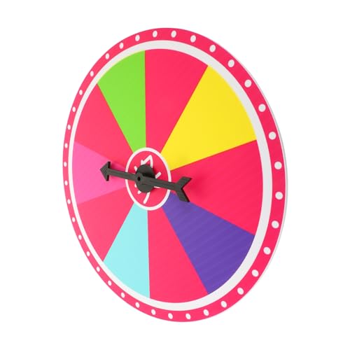 Supvox Wand Glücksspielrad für Kinder Preisrad Spielzeug Lotterierad zum Aufhängen Partyspiel für Klassenzimmer Tragbares Tombola Rad von Supvox