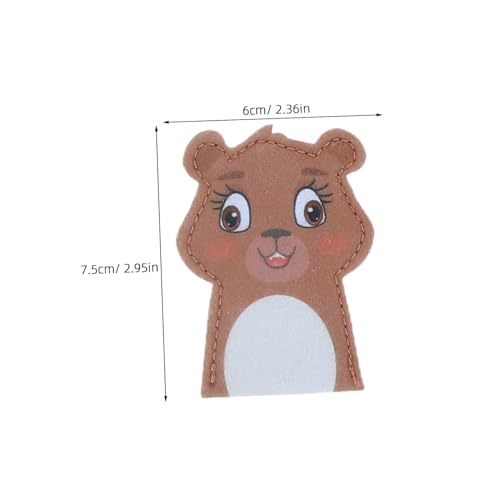 Supvox Weiches Filz Fingerpuppen mit Waldhintergrund für Mini Tier Handpuppen aus Weichem Filz Interaktives Eltern Junge Mädchen für Fantasievolles und Frühe von Supvox