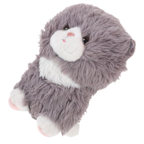 Supvox Weiches Plüsch Katzenkissen Kuscheliges Stofftier mit Baumwollfüllung Süßes Kawaii Katzen für Mädchen Kreatives Dekoratives Kissen Angenehmes und Kompaktes Kuscheltier von Supvox