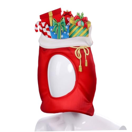Supvox Weihnachtlicher Performance Kopfschmuck Rote Weihnachtsmütze mit Lucky Bag Design für Party Requisiten Cosplay und Festliche Auftritte Erwachsene Supvox Weihnachtlicher Performance Kopfschmuck Rote Weihnachtsmütze mit Lucky Bag Design für Party Requisiten Cosplay und Festliche Auftritte Erwachsene von Supvox