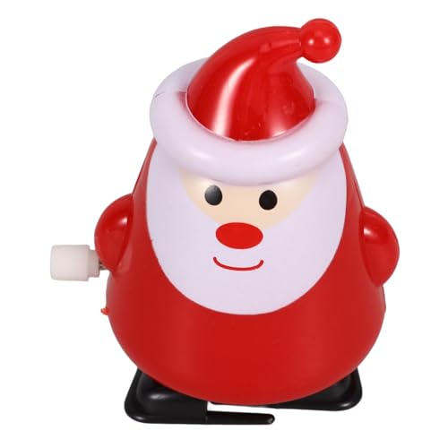 Supvox Weihnachtsmann Aufziehspielzeug aus Kleines Langlebiges Buntes Cartoon Weihnachtsspielzeug als Mitbringsel und Weihnachtsdeko für Partyspaß von Supvox