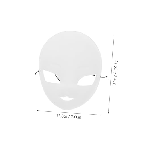 Supvox Weiße Masquerade Maske aus Dickem Kunststoff Blanko Diy Gesichtsmaske zum Bemalen Vielseitig für Halloween Cosplay Party Karneval Große Augen Matte PVC Vollgesichtsmaske Supvox Weiße Masquerade Maske aus Dickem Kunststoff Blanko Diy Gesichtsmaske zum Bemalen Vielseitig für Halloween Cosplay Party Karneval Große Augen Matte PVC Vollgesichtsmaske von Supvox