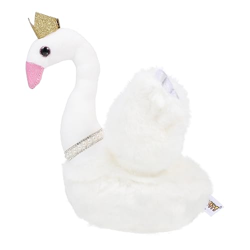 Supvox Weißes Plüschtier mit Krone Weiches Kuscheltier für Niedliche Tierpuppe Dekoratives Stofftier für und Kinderzimmer Gemütliches Plüschspielzeug von Supvox