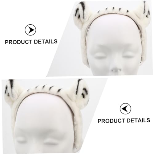 Supvox Weißes Tigerohren Stirnband Tierhaarreifen Cartoon Kopfzierde für Party Cosplay und Erwachsene Leichte Bequeme Kopfbedeckung als Fotorequisite Supvox Weißes Tigerohren Stirnband Tierhaarreifen Cartoon Kopfzierde für Party Cosplay und Erwachsene Leichte Bequeme Kopfbedeckung als Fotorequisite von Supvox