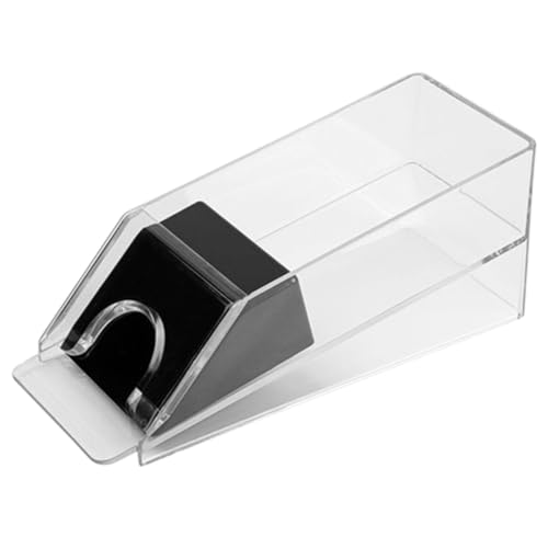 Supvox Wiederverwendbarer Acryl Kartenspender mit Rutschfestem Boden Großer Kapazität und Glatten Kanten für Poker Blackjack Spiele Am Desktop für Haushaltskartenspiele von Supvox