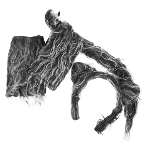 Supvox Wolf Kostüm Teilig mit Stirnband und Handschuhen Bequemes Tierkostüm für Halloween Fasching Cosplay Rollenspiel Partyzubehör Supvox Wolf Kostüm Teilig mit Stirnband und Handschuhen Bequemes Tierkostüm für Halloween Fasching Cosplay Rollenspiel Partyzubehör von Supvox