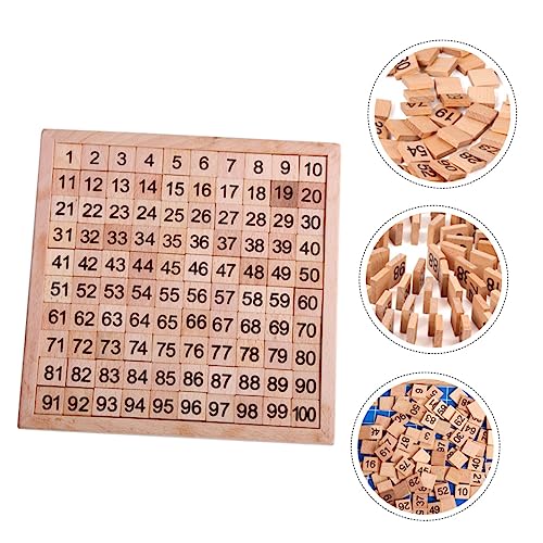 Supvox Zahlen Puzzle aus Holz für Pädagogisches Lernspielzeug zur Frühförderung von Kleinkindern Fördert und Kreativität von Supvox