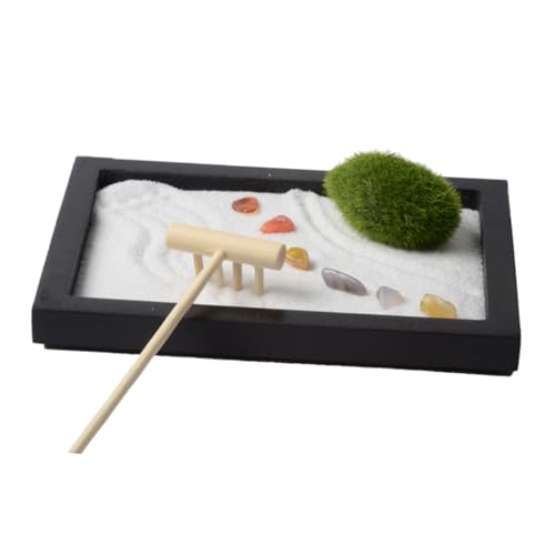Supvox Zen-Sandtisch-Ornament Rechen künstlich für Ornamente Miniaturlandschaft des Meditationsgartens Miniaturlandschaft mit Sand Supvox Zen-Sandtisch-Ornament Rechen künstlich für Ornamente Miniaturlandschaft des Meditationsgartens Miniaturlandschaft mit Sand von Supvox