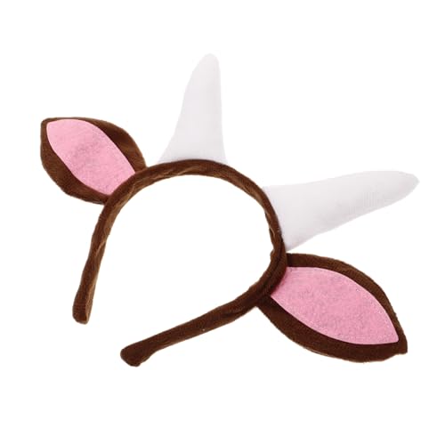 Supvox Ziegenhorn Stirnband Plüsch Kostüm Kopfbedeckung Für Halloween Und Weihnachten Niedliches Cosplay Accessoire Für Erwachsene Partyzubehör Für Familienfeiern von Supvox