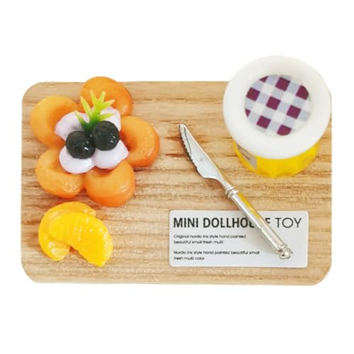 Supvox Zubehör Für Puppenhäuser Flasche Miniatur Essen Spielsachen Eincremehilfe Puppenhaus Modelle Baustützen Trinken Wohnkultur Mini-Dessert Mini- Colorful Harz von Supvox