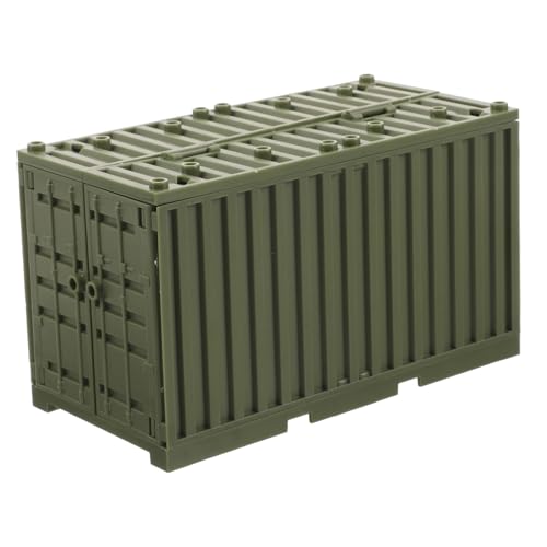Supvox entwicklung kindliche entwicklung bastelset beemysafe Container autozubehör spielsachen Militärische Bausteine Requisiten für Haushaltsgebäude Plastik Green von Supvox