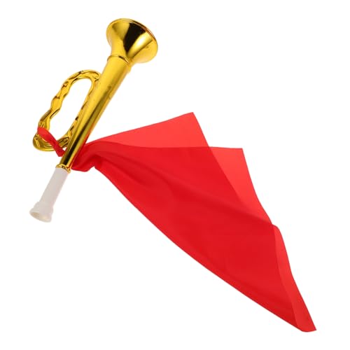 Supvox kleine Trompete trompete Plastik trompete musikspielzeug Musikalisches für Spielzeugtrompete für Geräuschmacher Mini-Instrumente Nein Golden von Supvox