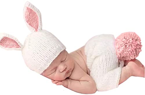 Baby Fotoshooting Kostüme Set,Neugeborenen Baby Mädchen Jungen Fotoshooting Kaninchen Stricken Kostüm Kleidung Fotografie Requisiten Niedlichen Hase Ohr Hut Mütze + Shorts Säugling Foto Stützen Outfit Baby Fotoshooting Kostüme Set,Neugeborenen Baby Mädchen Jungen Fotoshooting Kaninchen Stricken Kostüm Kleidung Fotografie Requisiten Niedlichen Hase Ohr Hut Mütze + Shorts Säugling Foto Stützen Outfit von Surakey