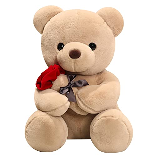 Bär Plüschtier mit Rose,Bär Kuscheltier Plüschtier Stofftier Spielzeug, Kuschelig Stofftier Plüschbär - Kuscheltier Bär aus Plüsch - Weiches Plüsch Spielzeug Geschenk für Valentinstag Kinder Freundin Bär Plüschtier mit Rose,Bär Kuscheltier Plüschtier Stofftier Spielzeug, Kuschelig Stofftier Plüschbär - Kuscheltier Bär aus Plüsch - Weiches Plüsch Spielzeug Geschenk für Valentinstag Kinder Freundin von Surakey