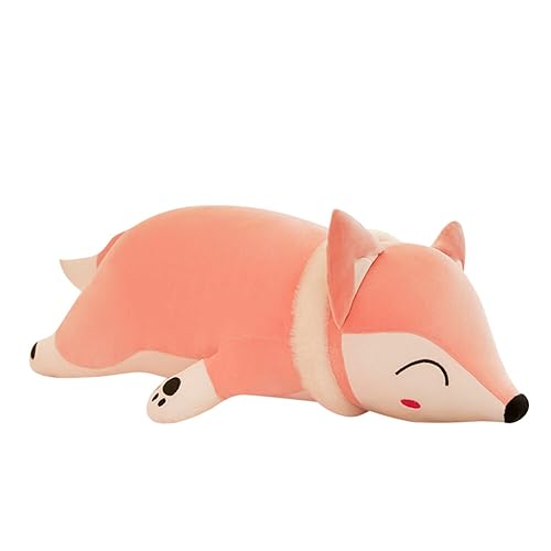 Fuchs Plüschtier,50cm Liegend Fuchs Kuscheltie Tier Kissen Niedliche Tier Puppe Flauschiges Stofftier,Cartoon Fuchs Kissen Gefüllt Plüsch Plüschtier Umarmungskissen Plüschkissen Spielzeug Geschenk von Surakey