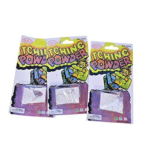 Juckpulver, Itching Powder Scherzartikel Prank Juckendes Pulver Neuheit Stark Gag-Streich Shocking Kit, Ungiftig Shocking Gum Packs Witz Trick Gag lustiger Witz,Trap Practical Joke Trick Toy Geschenk von Surakey