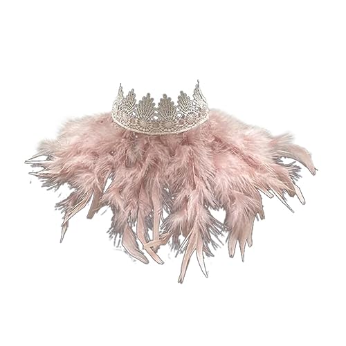 Türkei Feder Cape Stola Schal Halloween-Kostüm,Gothic Feder Cape Damen Federkragen Kostüm Herren Feder Schal Schulter Flügel Punk Kostüm für Halloween Fasching Karneval Party Kostüm Türkei Feder Cape Stola Schal Halloween-Kostüm,Gothic Feder Cape Damen Federkragen Kostüm Herren Feder Schal Schulter Flügel Punk Kostüm für Halloween Fasching Karneval Party Kostüm von Surakey