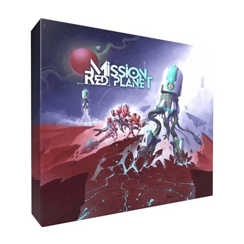 Mission Red Planet Brettspiel – Wettbewerb um den Mars in einem Strategiespiel für Weltraumforschung und Ressourcenmanagement, Spaß für Kinder und Erwachsene, ab 14 Jahren, 2–6 Spieler, 45–90 Minuten von Surfin' Meeple