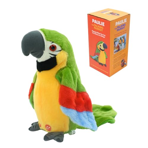 Surplex Elektrische Sprechender Papagei Spielzeug, Stimme Wiederholen und Auf Englisch Singen, Aufzeichnung Vogelspielzeug Tier Flügeln Winken Plüschvogel, sensorisches Lernspielzeug für Kinder Surplex Elektrische Sprechender Papagei Spielzeug, Stimme Wiederholen und Auf Englisch Singen, Aufzeichnung Vogelspielzeug Tier Flügeln Winken Plüschvogel, sensorisches Lernspielzeug für Kinder von Surplex