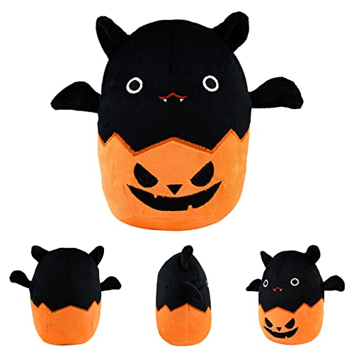 Surplex Fledermaus Kürbis Plüschtier Spielzeug, Halloween Plüsch Bat gefüllte Plüschpuppen Kissen für Kinder, Gothic-Design Dekoration für Zuhause Baumwollfledermaus-Plüsch für Partygeschenke von Surplex