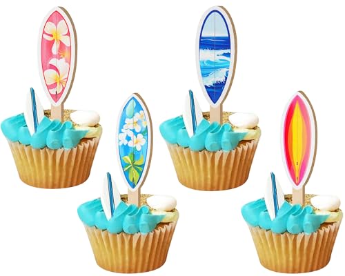 Sursurprise 16Pcs hölzerne Surfbrett Cupcake Toppers, Holz Surfen Kuchen Picks für Sommer Strand Schwimmbad Geburtstag Baby Dusche Dekorationen Party Supplies Sursurprise 16Pcs hölzerne Surfbrett Cupcake Toppers, Holz Surfen Kuchen Picks für Sommer Strand Schwimmbad Geburtstag Baby Dusche Dekorationen Party Supplies von Sursurprise