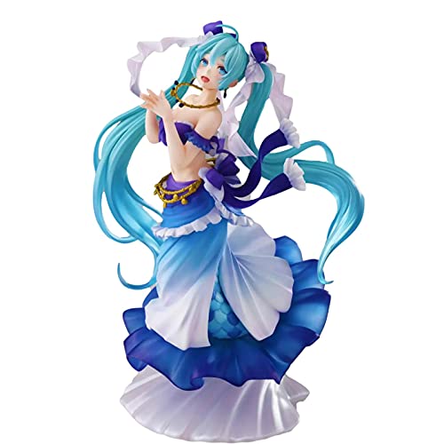 Surtrout Hatsune Miku Meerjungfrauen-Prinzessinnen-Künstler, Meerjungfrauen-Spielzeug, PVC, 23 cm von Surtrout