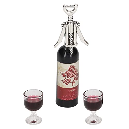 SustVita Dollhouse Miniature Wine Bottles Mini Doll House Decoration 1:12 Scale Red Wine Set Red Wine Glass Bottle Opener SustVita Dollhouse Miniature Wine Bottles Mini Doll House Decoration 1:12 Scale Red Wine Set Red Wine Glass Bottle Opener von SustVita