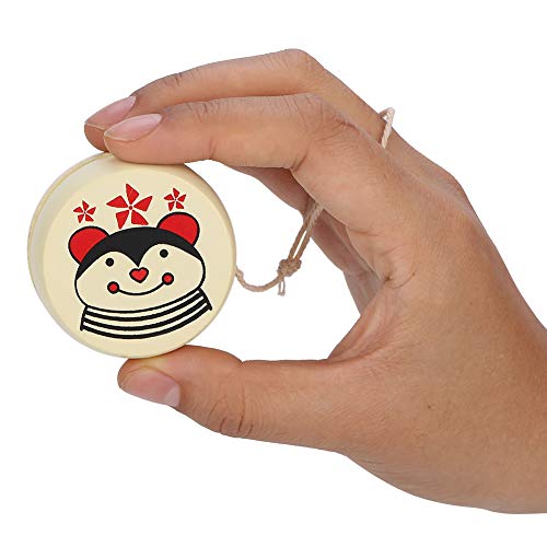 SustVita Holz Yoyo für Kinderanfänger, langlebiges Cartoon Yoyo Toy für Kleinkind Yoyo Skill Building, lustige Anfänger Yoyo Ball Game (Bee Decor) von SustVita