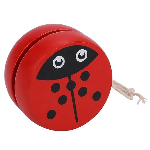 SustVita Holz Yoyo für Kinderanfänger, langlebiges Cartoon Yoyo Toy für Kleinkind Yoyo Skill Building, lustige Anfänger Yoyo Ball Game (Type B) von SustVita