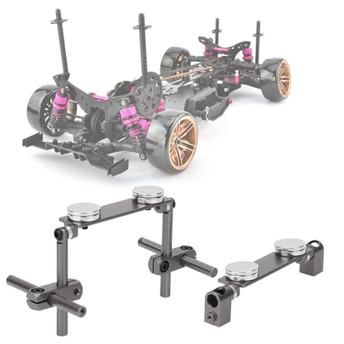 SustVita Invisible Body Shell Mount Kit, Aluminium Magnetic RC Auto Karosserie Halterung für HSP 1/10 Drift Rennwagen (Du färbte) von SustVita