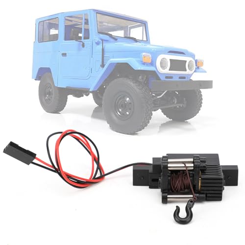SustVita Lightweight RC Car Zubehör, Automatische RC Winde Ersatz mit Metall Winde Upgrade Teile für 1/16 WPL RC Car von SustVita