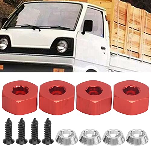 SustVita RC -Hex -Kombinierer, 5 mm bis 12 mm Adapterrad -Hub -Hex -Adapter für WPL D12 1/10 RC Model Trucks (R Rojo) von SustVita