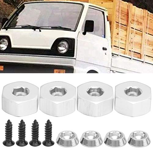 SustVita RC -Hex -Kombinierer, 5 mm bis 12 mm Adapterrad -Hub -Hex -Adapter für WPL D12 1/10 RC Model Trucks (Silver S) von SustVita