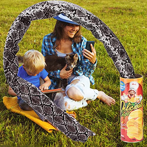 SustVita Scary Snake Trick Gadget, Kartoffelchip -Streichspielzeug lustiger Pop -Out -Frühlingsschlange für Halloween -Partyzubehör SustVita Scary Snake Trick Gadget, Kartoffelchip -Streichspielzeug lustiger Pop -Out -Frühlingsschlange für Halloween -Partyzubehör von SustVita