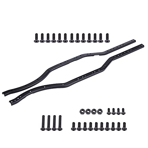 SustVita Steel Chassis -Rahmen für SCX10 II 90046 90047 RC Car Crawler mit 2 PCS -Rahmenschienen und Schrauben von SustVita