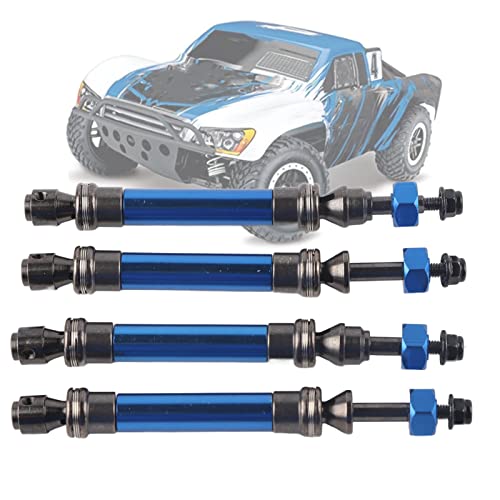 SustVita kompatibel mit Slash 4x4, RC -Antriebswelle 4pcs Metall CVD vordere Hinterachse für 1/10 RC -Auto (Dark Blue) von SustVita