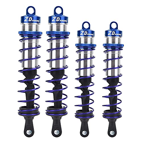Sustvita 1/8 RC -Auto -Metallöldruck einstellbar 2pcs vorderer Stoßdämpfer 2 PCS Heckschockdämpfer (Blau) von SustVita