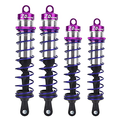 Sustvita 1/8 RC -Auto -Metallöldruck einstellbar 2pcs vorderer Stoßdämpfer 2 PCS Heckschockdämpfer (Lila) von SustVita