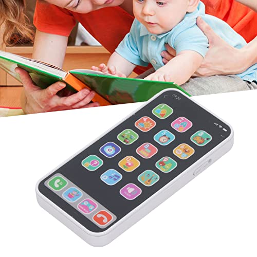 Sustvita -Bildungsspielzeug für Kleinkinder, lustiges Lernen von Handy mit blinkenden Lichtern, Zählfunktion, Musikfunktion für interaktives Spiel, idealer Genuss für kleine Kinder (English White) von SustVita