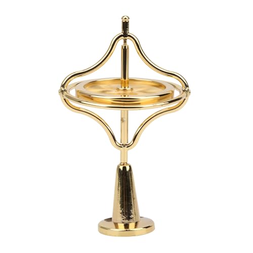Sustvita Buntes Zappel Gyroscope, kreative Fingerspitzen -Gyro -Zink -Legierungsspielzeug für Stressabbau und Spaß, Mehrfarbig, Mehrfarbig (Gold) von SustVita