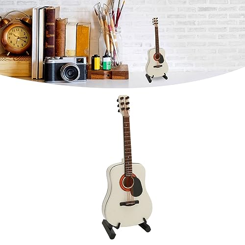 Sustvita Decorative Mini -Gitarrenspielzeug, Miniatur -Weißgitarrenmodell, 5,1 Zoll lang, reich an Details, ideal für Musikbegeisterte Sustvita Decorative Mini -Gitarrenspielzeug, Miniatur -Weißgitarrenmodell, 5,1 Zoll lang, reich an Details, ideal für Musikbegeisterte von SustVita