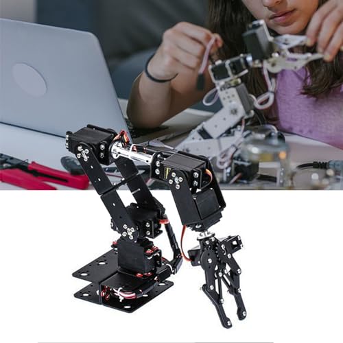 Sustvita Manipulator -Roboterteile, 6DOF mechanischer Roboterarm und Industrie -Roboter -Klauen -Kit für Bildungsprojekte und DIY -Robotik von SustVita