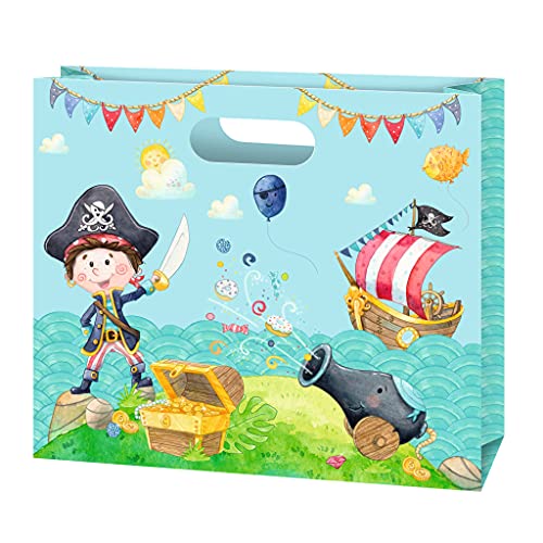 Susy Card 40050607 Partytasche Little Pirate Set klein, 1 Stück, Mehrfarbig von Susy Card